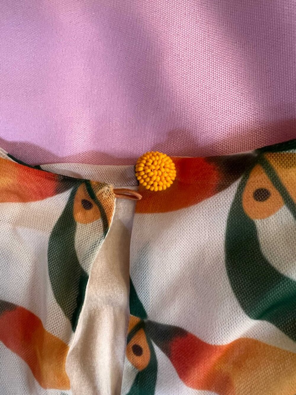 Farm Rio Mesh T-shirt Dress with Sun Motif - Picture 9 of 9